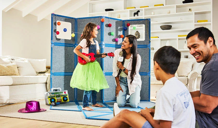 KIT DE CONSTRUCTION MAGNÉTIQUE MONTESSORI – FORTS MODULAIRES GÉANTS POUR UN JEU CRÉATIF ET ÉDUCATIF